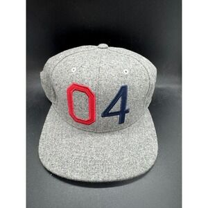 Fourstar Clothing Hat OG Adjustable Snapback Grey Blue Red Wool Blend